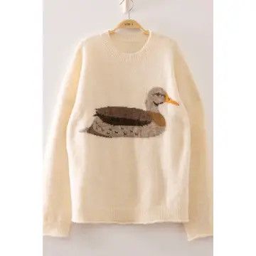 Cream Cozy Mallard Sweater