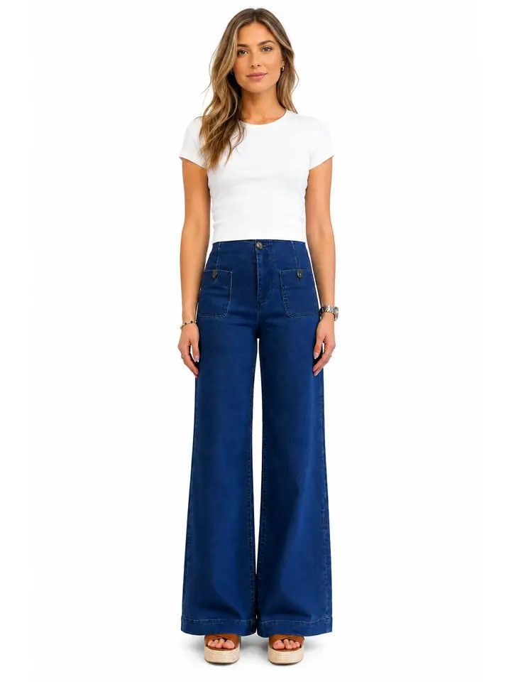 31.5'' Better Butter Wide Leg Jean w/ Patch Pockets