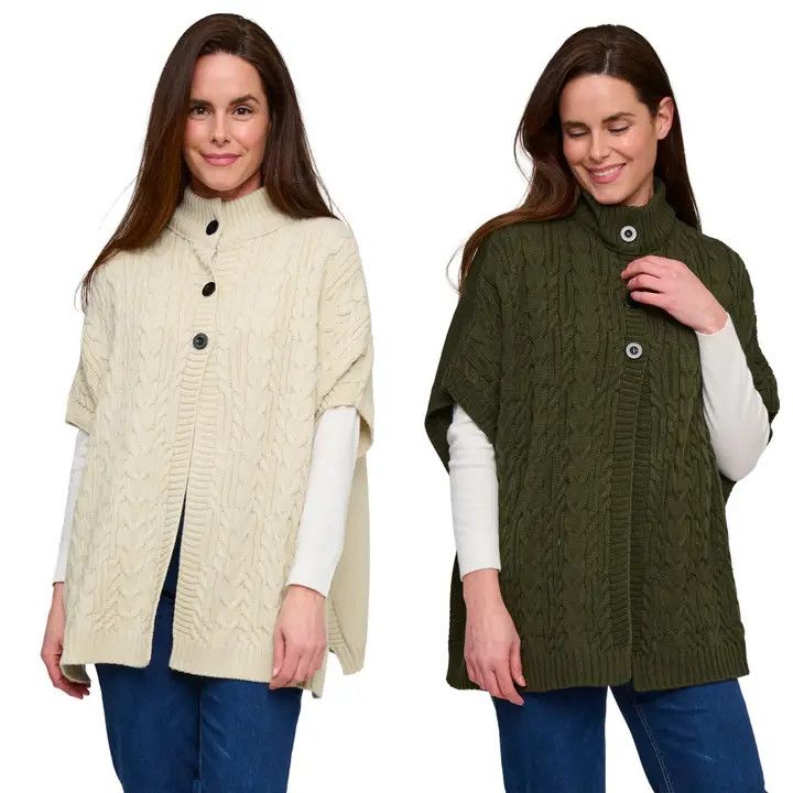 Mavi Cable Knit Poncho