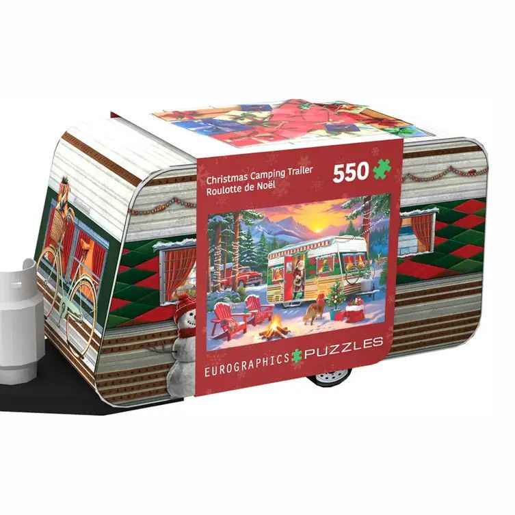 Christmas Camping Trailer Tin, 550 Pieces