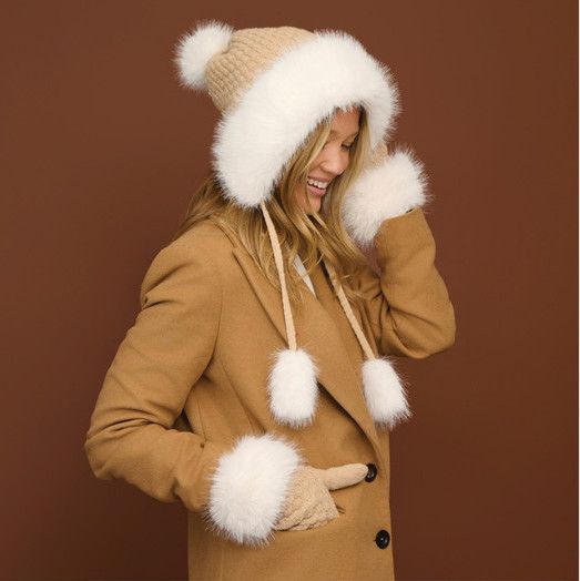 Natalie Faux Fur Tassel Winter Hat