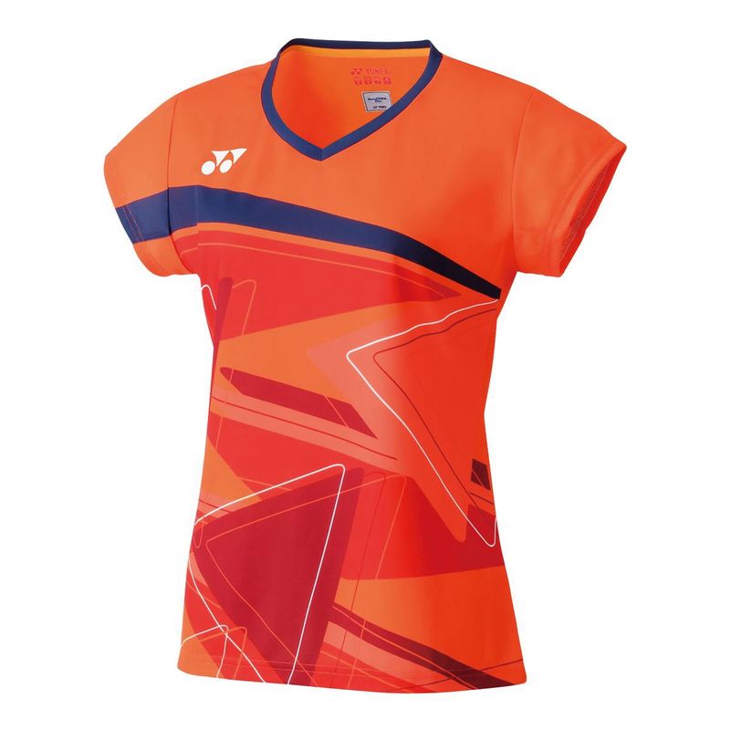 Yonex 20521EX Women&#39;s Crew Neck Shirt - Flash Orange