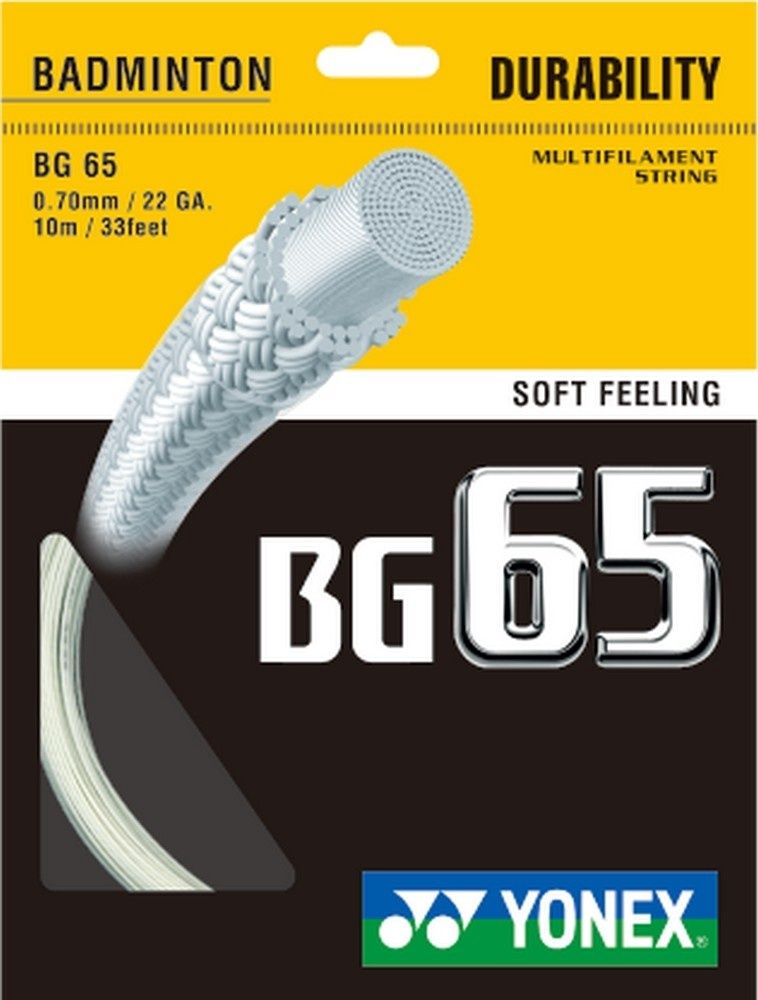 Yonex BG65 Badminton String Set - White