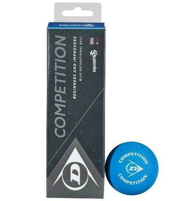 Dunlop Competition Racketball Balls Blue - 3 Pack