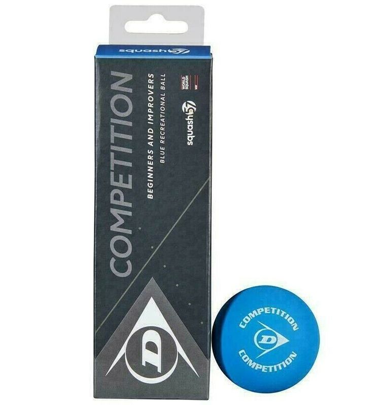 Dunlop Competition Racketball Balls Blue - 3 Pack