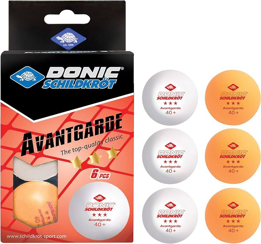 Donic Schildkrot Avantgarde Poly 40+ Table Tennis Ball - 6 Pack