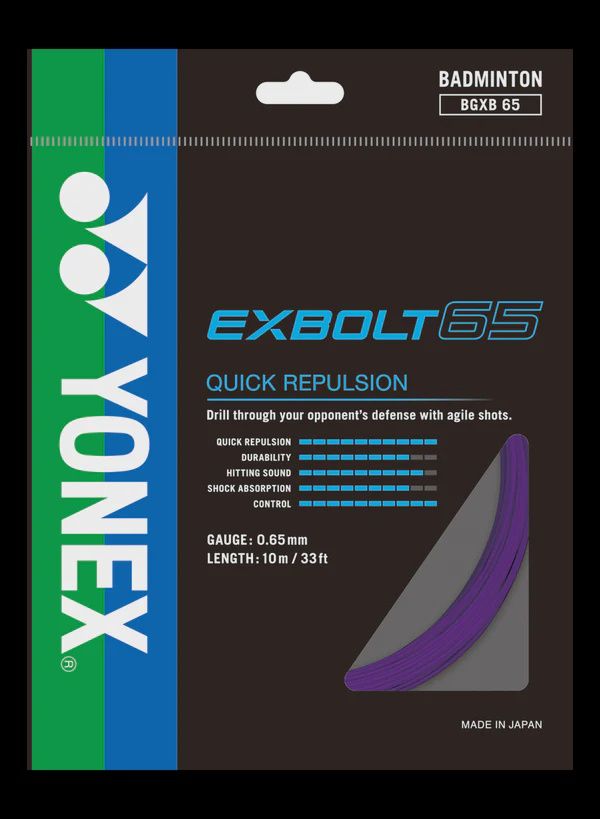 Yonex Exbolt 65 Badminton String Set - Purple