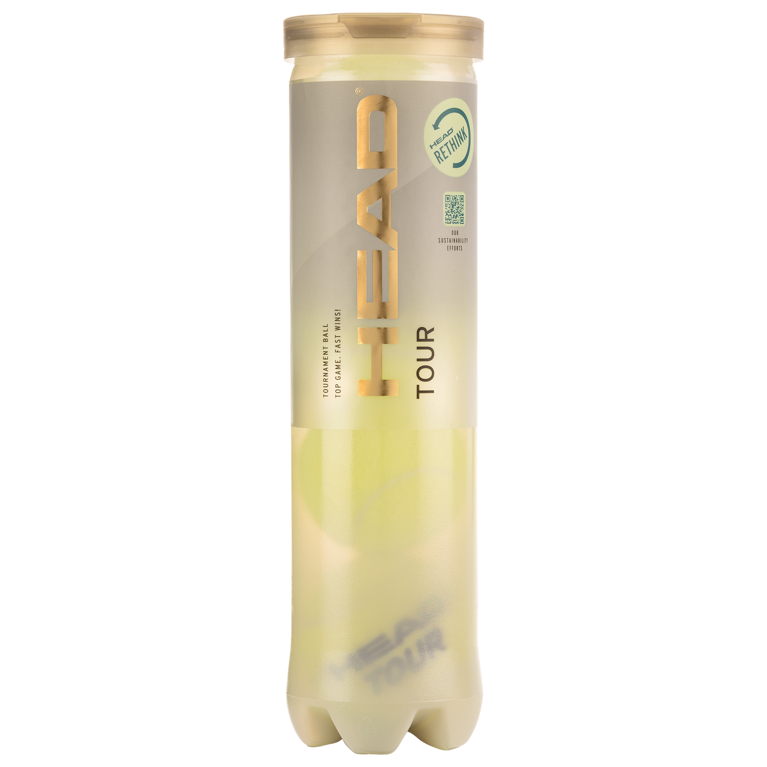 Head Tour Tennis Balls - 4 Ball Tube