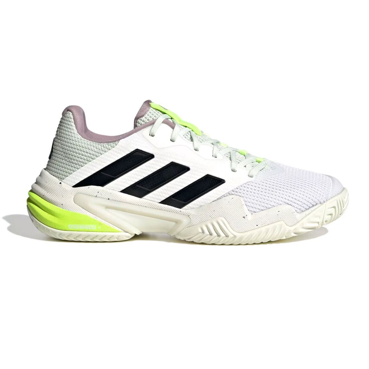 Adidas Barricade 13 Women&#39;s Tennis Shoes - White/ Core Black/ Crystal Jade