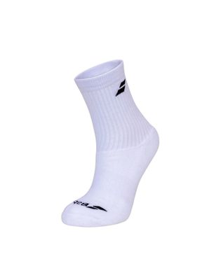 Babolat 3 Pairs Pack Unisex Sock - White Babolat 3 Pairs Pack Unisex Sock - White