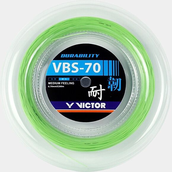 Victor VBS 70 Badminton String - 200m Reel - Green