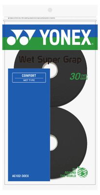 Yonex Wet Super Grap Black - 30 Pack