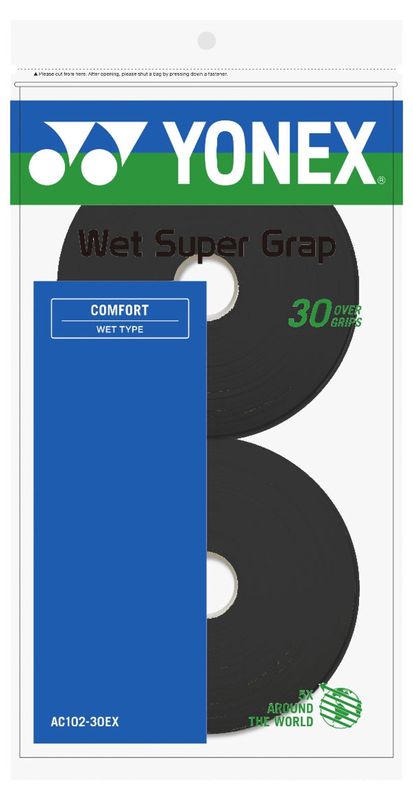 Yonex Wet Super Grap Black - 30 Pack