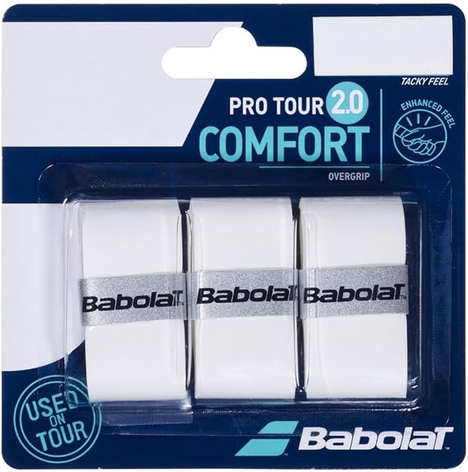 Babolat Pro Tour 2.0 Comfort Overgrips (3 Pack) White