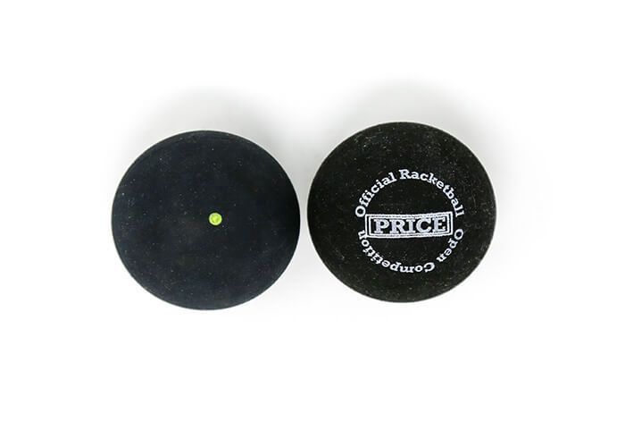 Price Racketball Balls - 3 Pack Single Dot Black