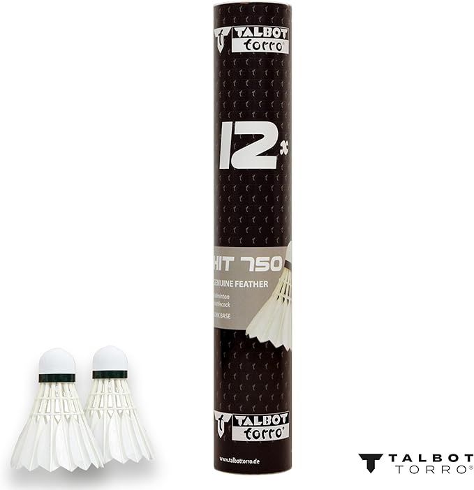 Talbot Torro Hit 750 Feather Shuttlecocks - 1 Dozen