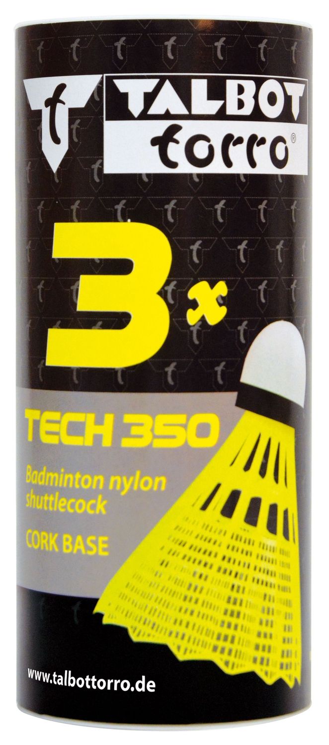 Talbot Toro Tech 350 shuttlecock - Pack of 3