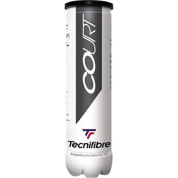Tecnifibre Court Tennis Balls - 4 Ball Tube