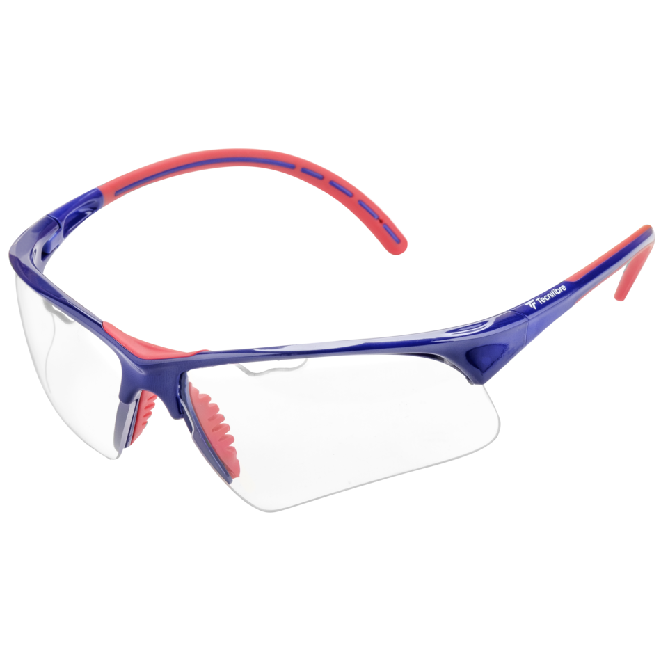 Tecnifibre Squash Eye Protection Glasses, Colour: Red/Blue