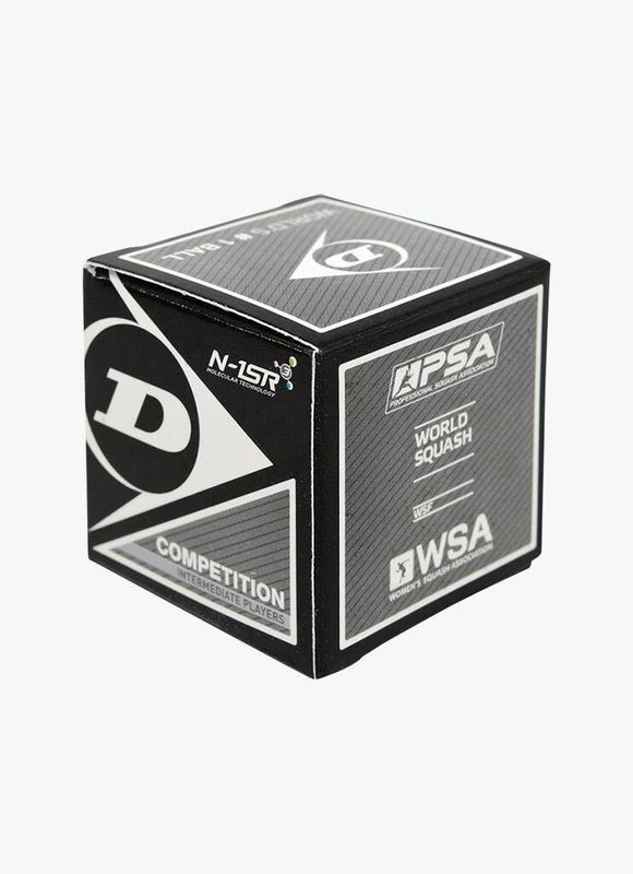 Dunlop Competition Squash Ball Single Yellow Dot