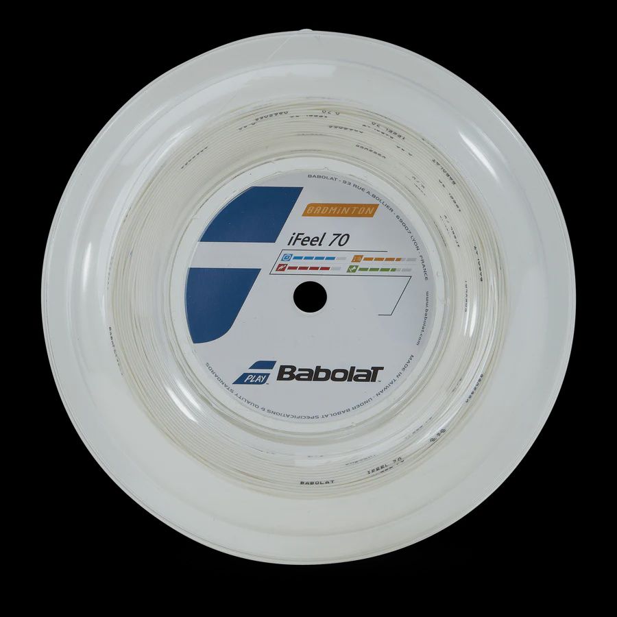 Babolat iFeel 70 Badminton String Reel 200m - White