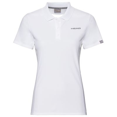 Head Girls Club Tech Polo - White