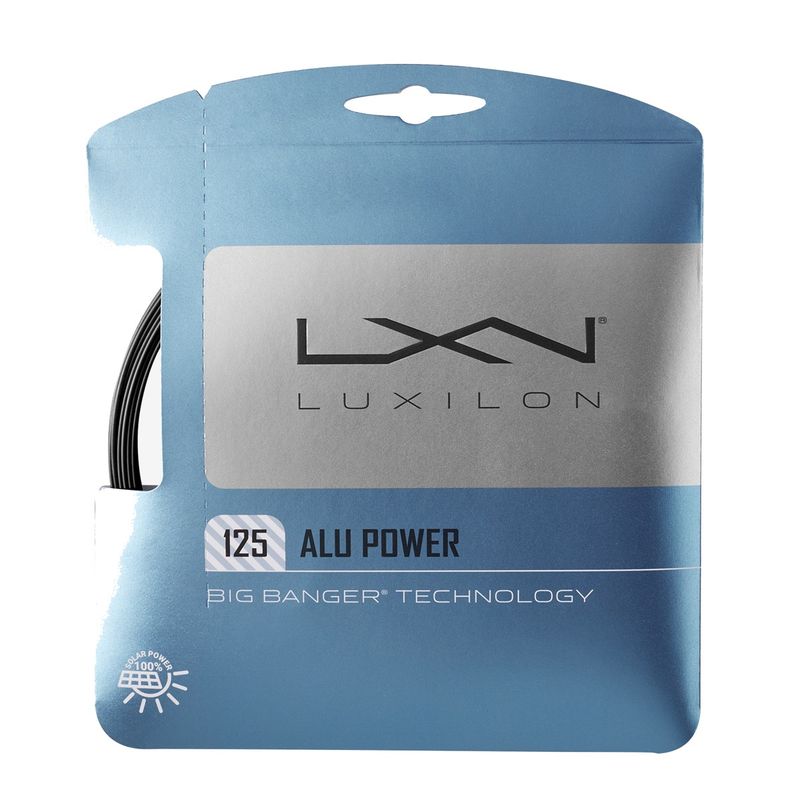 Luxilon Alu Power 125 Tennis String Set - Black