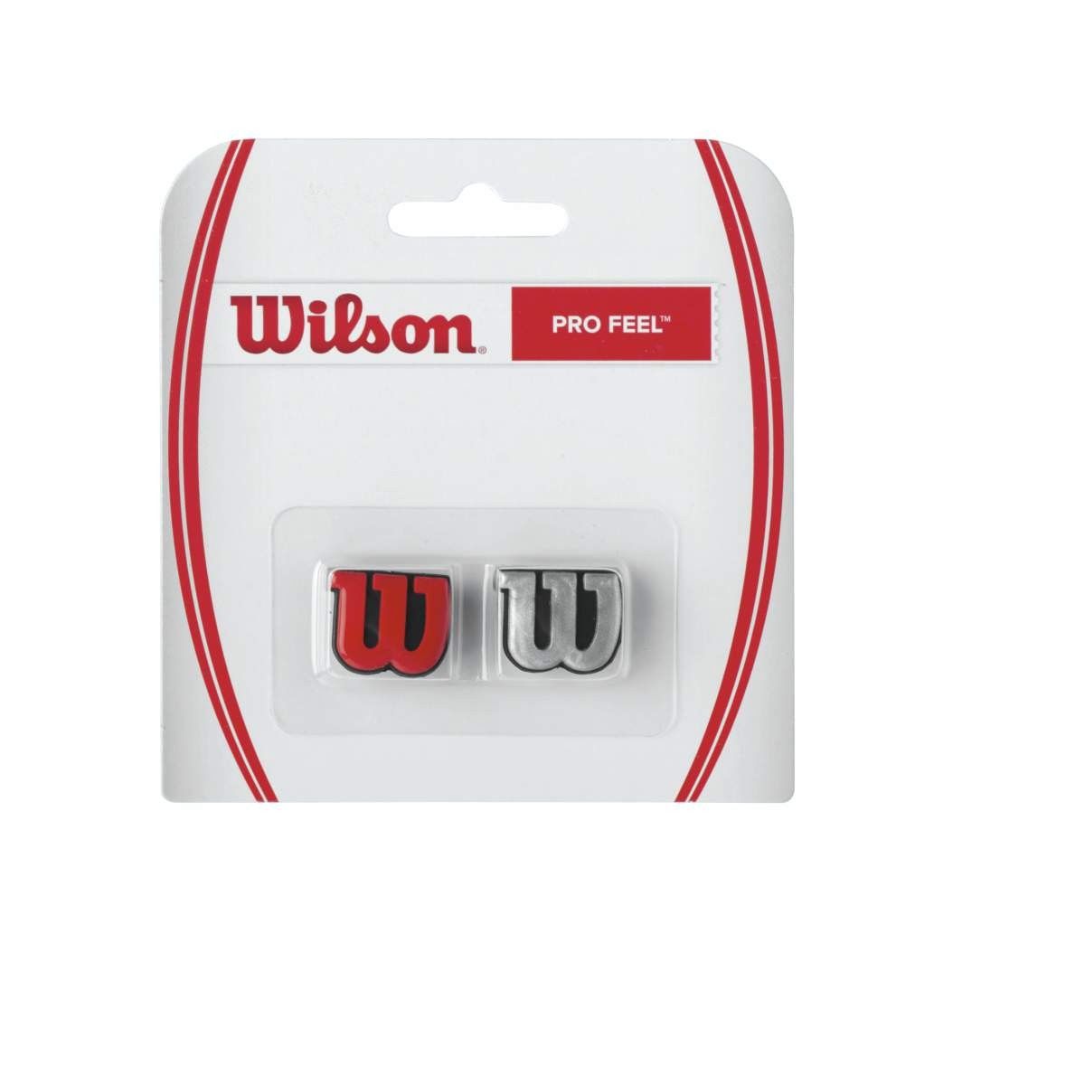 Wilson Pro Feel Dampener 2 Pack - Red/Silver