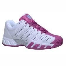 K Swiss Big Shot Light Junior Tennis Shoes  - White/Magenta