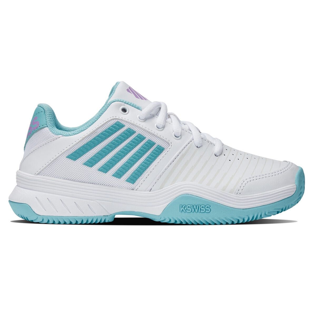 K-Swiss Court Express HB Women&#39;s Tennis Shoes - White/Angel Blue/Sheer Lilac