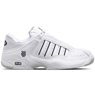 K-Swiss Defier RS Men&#39;s All Court Tennis Shoes - White/White/Black