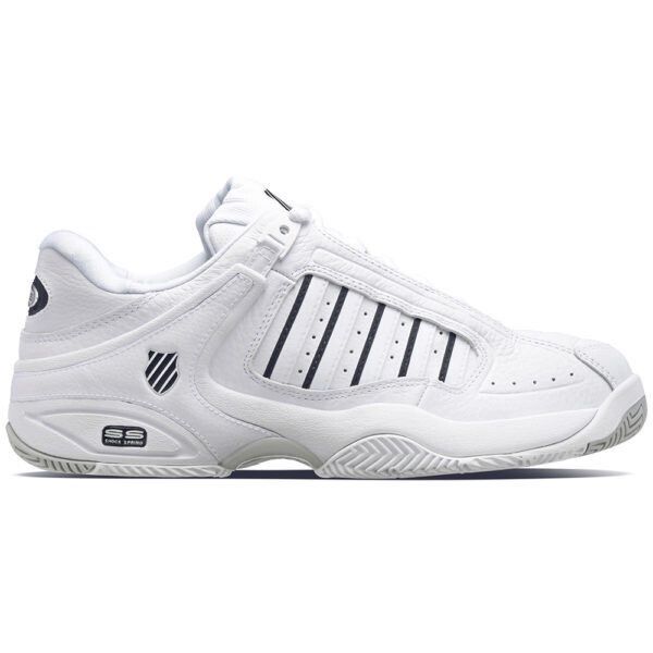 K-Swiss Defier RS Men&#39;s All Court Tennis Shoes - White/White/Black