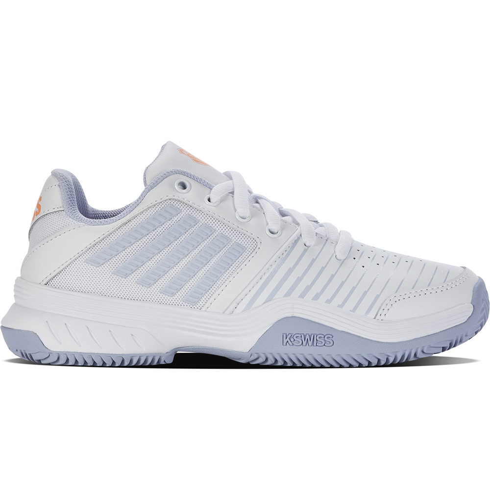 K-Swiss Court Express HB Women&#39;s Tennis Shoes - White/Heather/Peach Fuzz