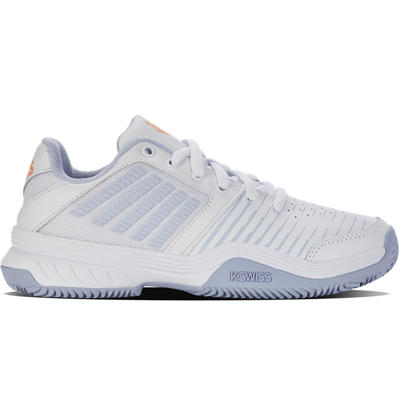 K-Swiss Court Express HB Women&#39;s Tennis Shoes - White/Heather/Peach Fuzz