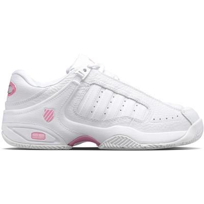 K-Swiss Defier RS Women&#39;s All Court Tennis Shoes - White/Sachet Pink