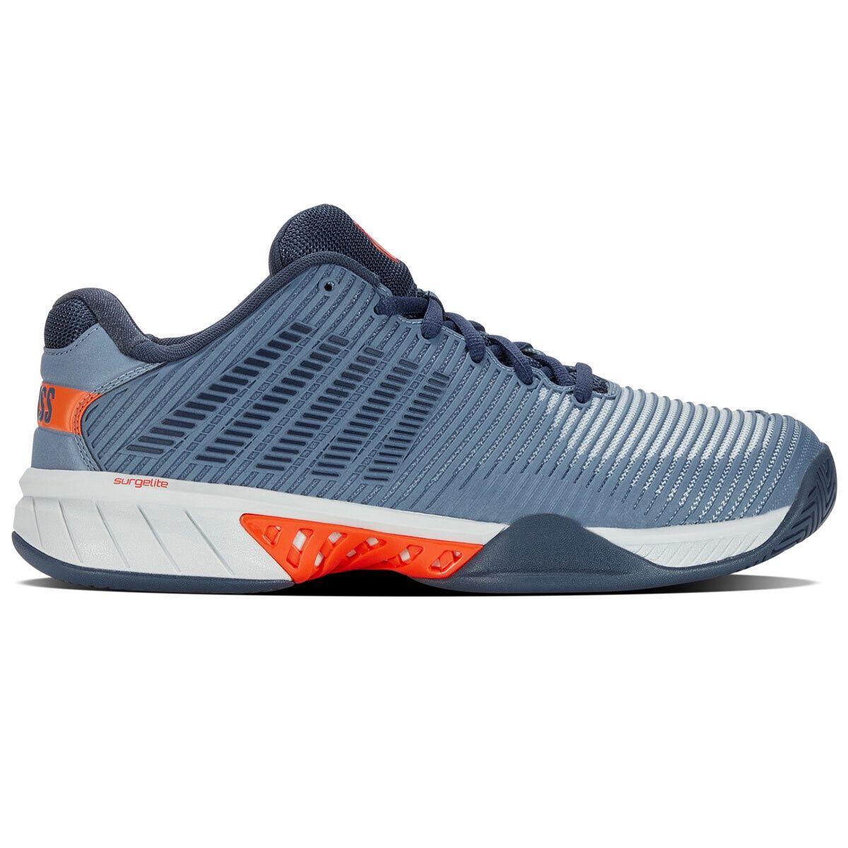 K-Swiss Hypercourt Express 2 HB Men&#39;s Tennis Shoes - Windward Blue/Orion Blue/Scarlet Ibis