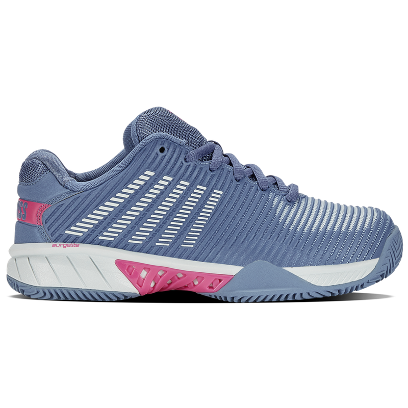 K-Swiss Hypercourt Express 2 HB Women&#39;s Tennis Shoes - Infinity/Blue Blush/Carmine Rose