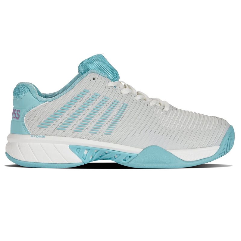 K-Swiss Hypercourt Express 2 HB Women&#39;s Tennis Shoes - White/Angel Blue/Sheer Lilac