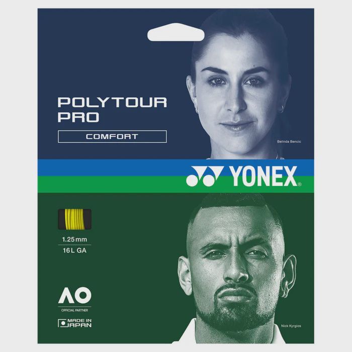 Yonex PolyTour Pro Tennis String Set 1.25mm - Yellow