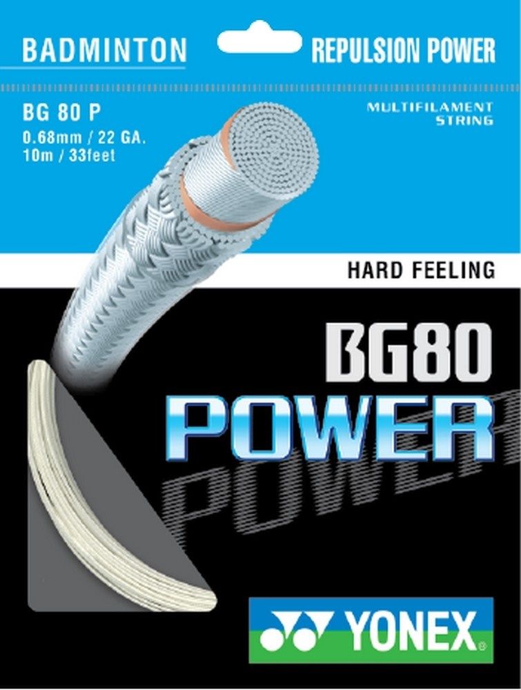 Yonex BG80 Power Badminton String Set - White