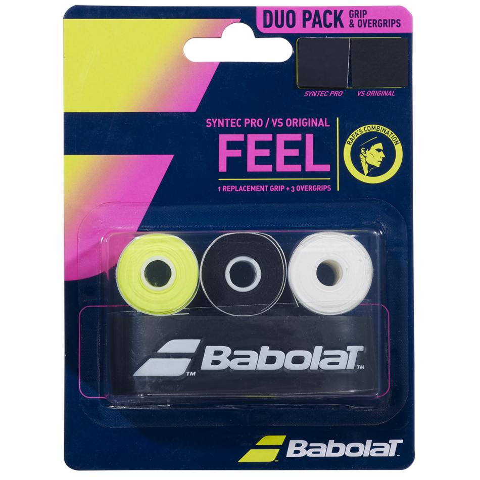Babolat Syntec Pro + VS Original Grips 2023 (Pack of 4)