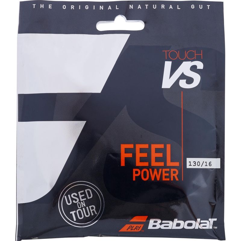 Babolat VS Touch 1.30 Natural Gut Tennis String Set - Black