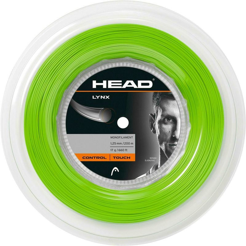Head Lynx 1.25mm Reel Tennis String - 200m  Green
