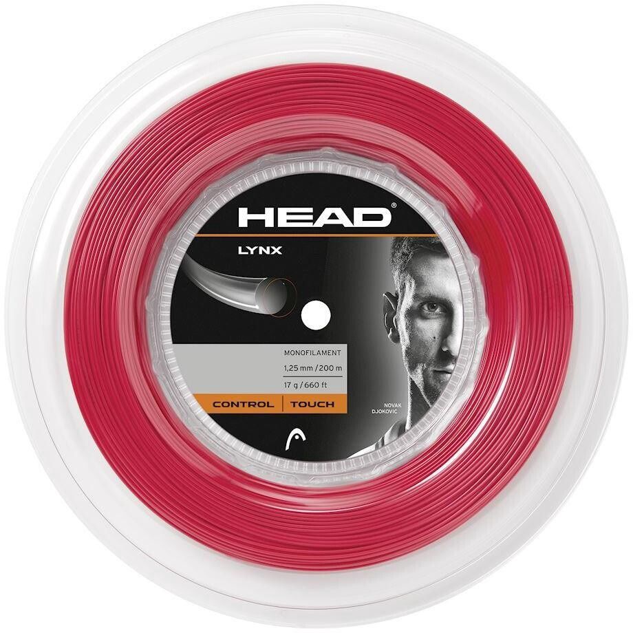 Head Lynx 1.25mm Reel Tennis String - 200m Red