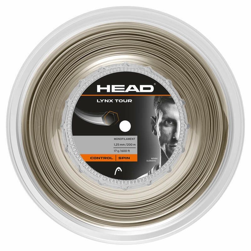 Head Lynx Tour 1.30mm Reel Tennis String - 200m Champagne
