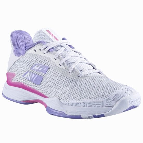 Babolat Jet Tere All Court Women&#39;s Tennis Shoes - White/Lavendar