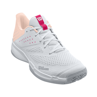 Wilson Kaos Stroke 2.0 Women&#39;s Tennis Shoes - White/Scallop Shell/Love