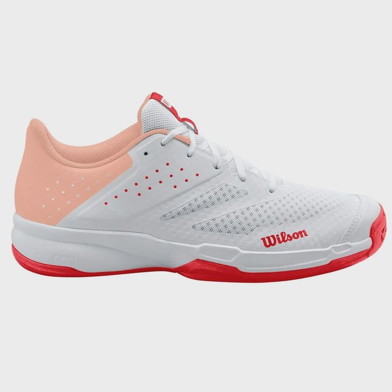 Wilson Kaos Stroke 2.0 Women&#39;s Tennis Shoes - White/ Peach
