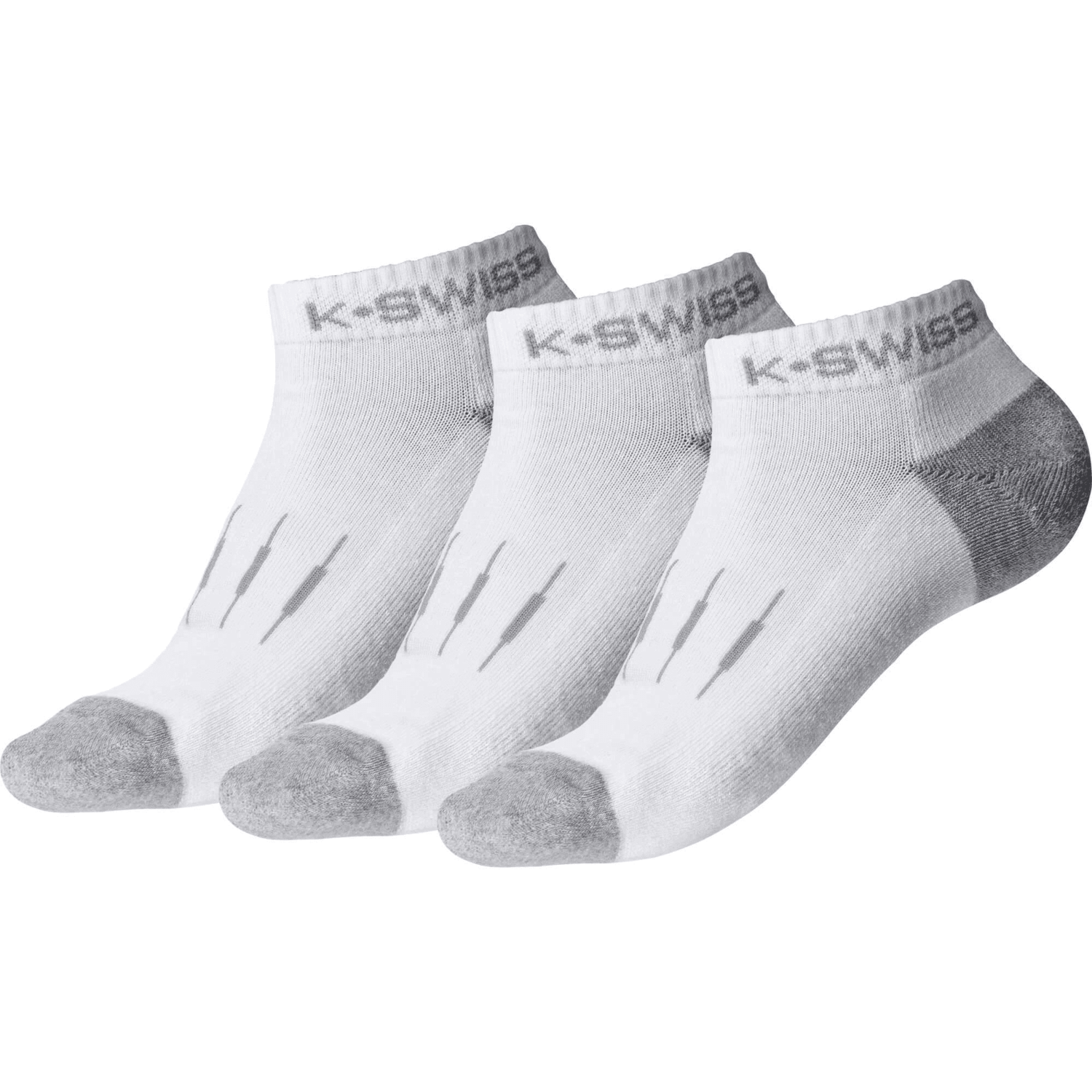 K-Swiss Women&#39;s Low Cut Socks White - 3 Pack