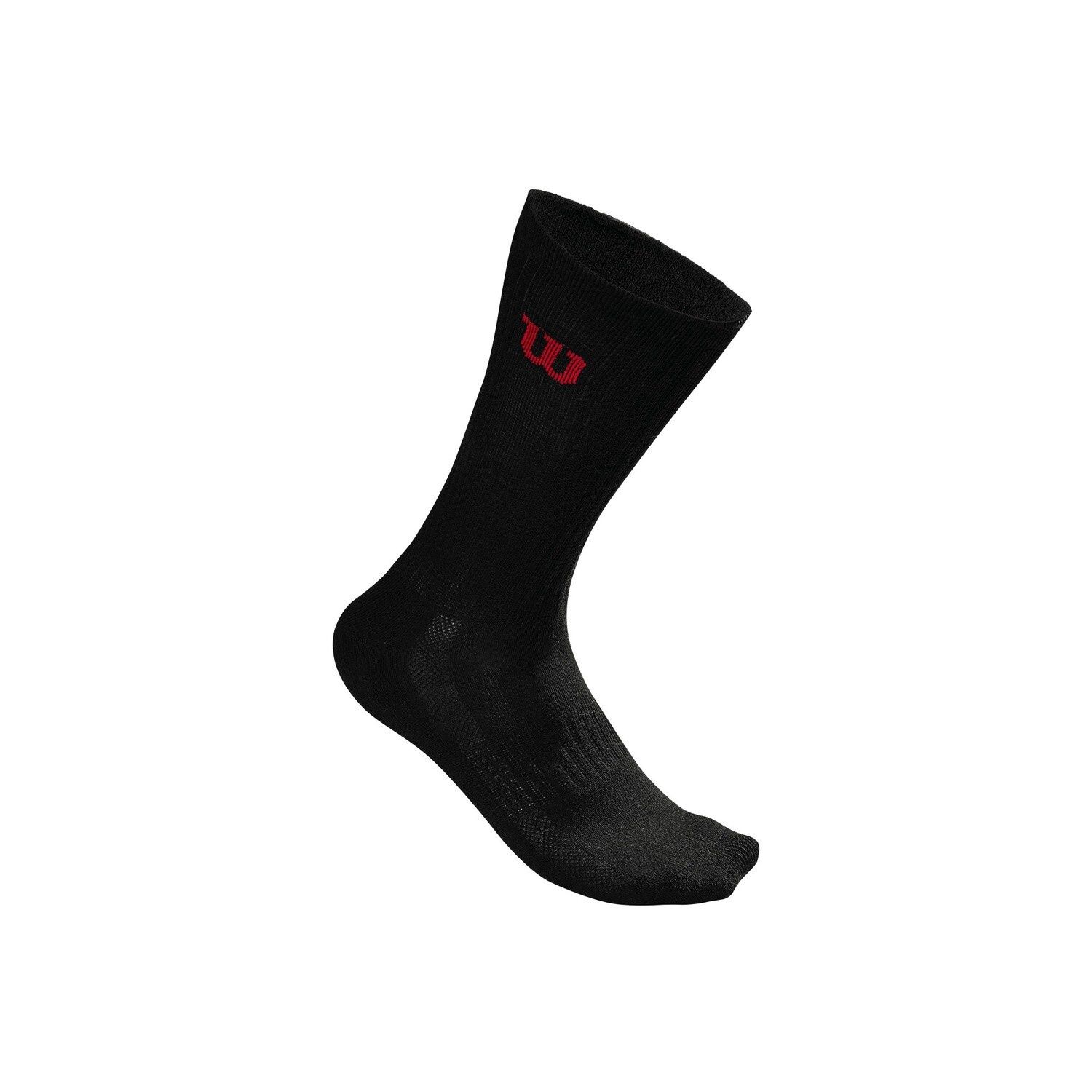 Wilson Men&#39;s Crew Socks - Black - 3 Pairs